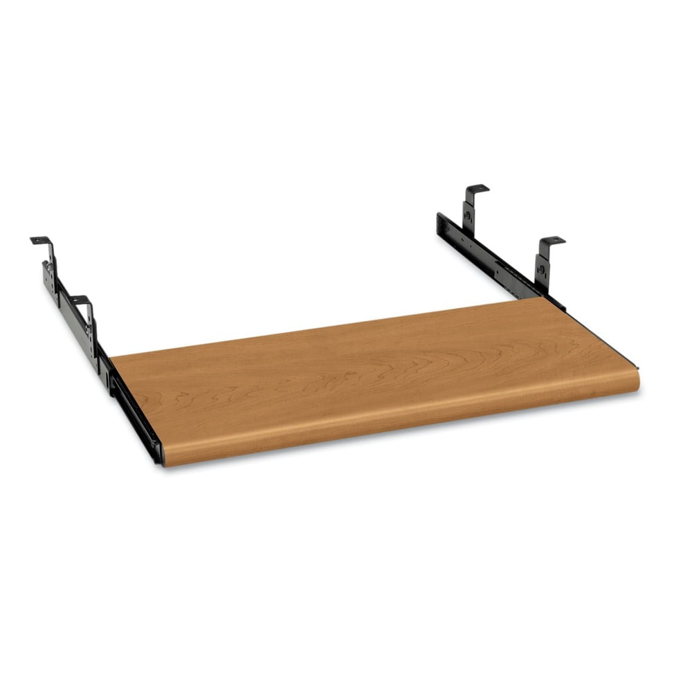 HON H4022.C 21.5w x 10d Laminate Slide-Away Keyboard Platform - Harvest