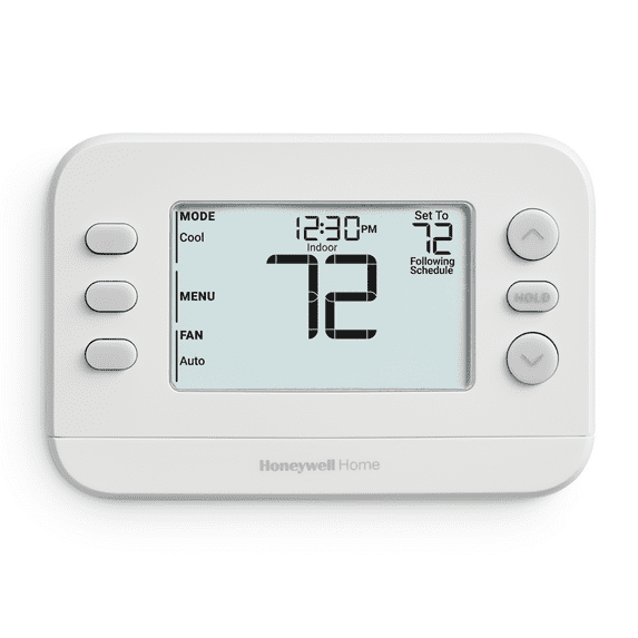 Honeywell Thermostat, 5-2 Day Digital Programmable Thermostat, White