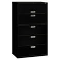 thumbnail image 1 of HON 5 Drawers Lateral Lockable Filing Cabinet, Black, 1 of 2