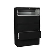 HON 5 Drawers Lateral Lockable Filing Cabinet, Black