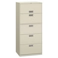 thumbnail image 1 of HON 5 Drawers Lateral Lockable Filing Cabinet, Gray, 1 of 4