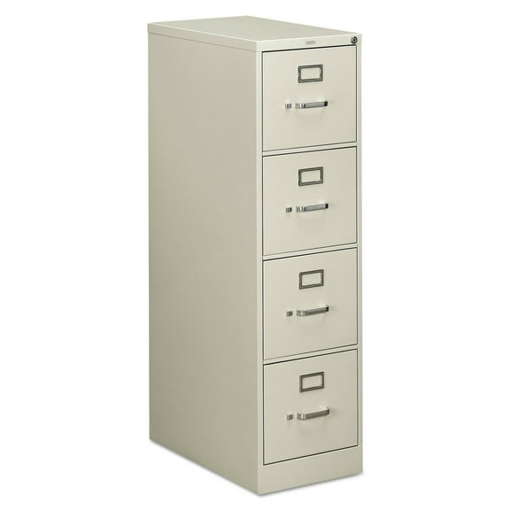 HON 510 Series Four-Drawer Full-Suspension File Letter 52h x25d Light Gray 514PQ