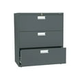 thumbnail image 1 of HON H683.L.S Brigade 600 Series 36 in. x 18 in. x 39.13 in. 3 Legal/Letter-Size File Drawers Lateral File - Charcoal, 1 of 2