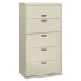 thumbnail image 1 of Brigade 600 Series 36 in. x 18 in. x 64.25 in. 4-Drawers 1 Roll-Out File Shelf Lateral File Cabinets - Light Gray, 1 of 5