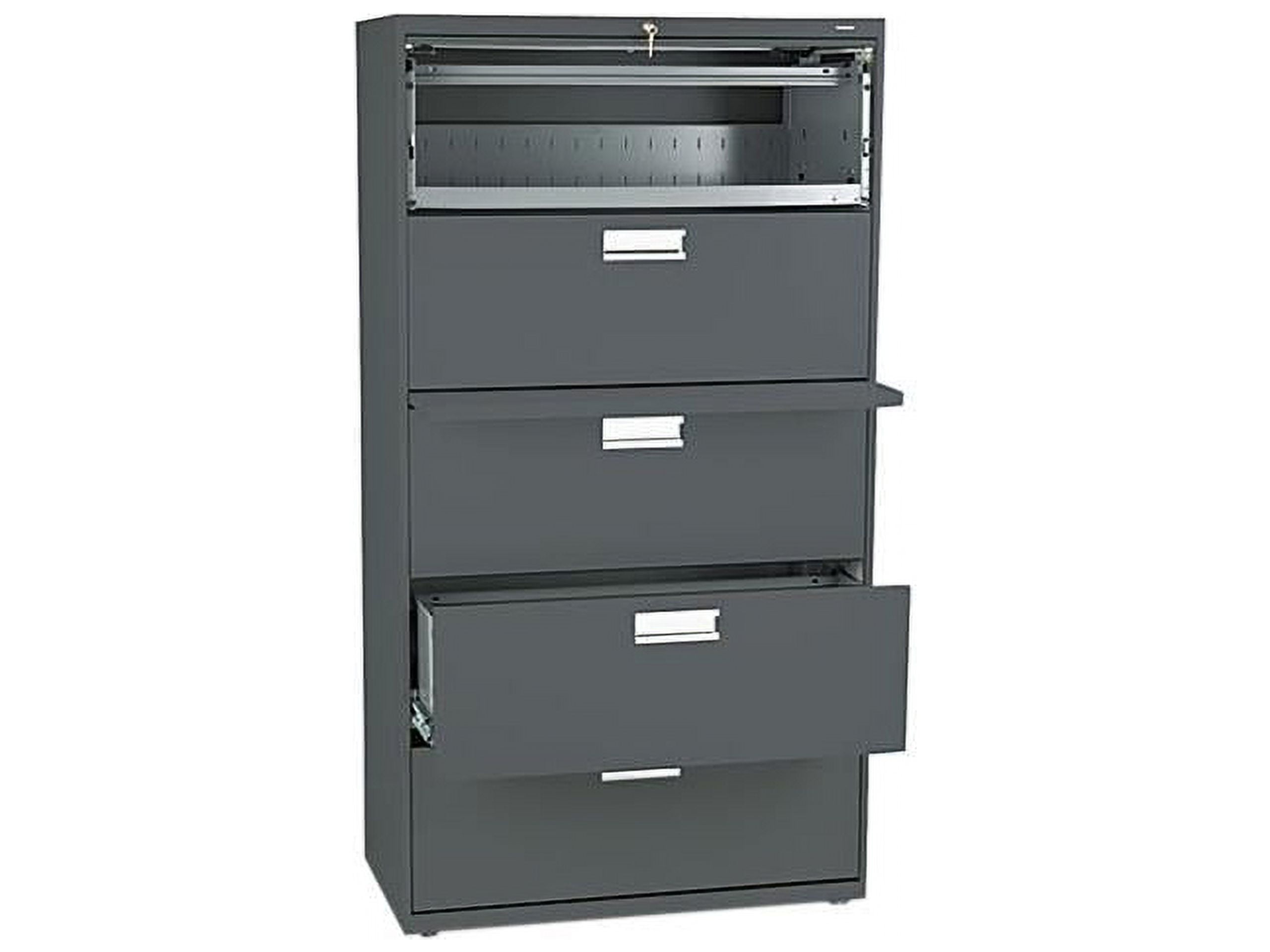 Five Drawer Lateral File Charcoal