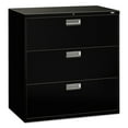 thumbnail image 1 of HON H693.L.P Brigade 600 Series 42 in. x 18 in. x 39.13 in. 3 Legal/Letter-Size File Drawers Lateral File - Black, 1 of 4