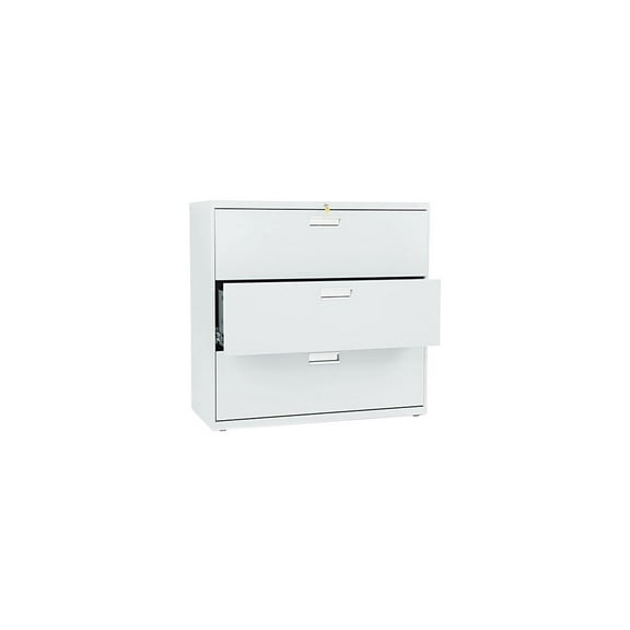 HON 693LQ 600 Series Three-Drawer Lateral File, Light Gray