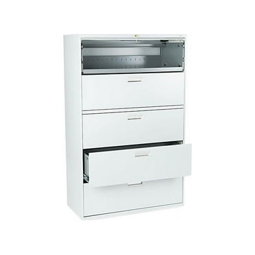 HON 695LQ 600 Series Five-Drawer Lateral File, Light Gray