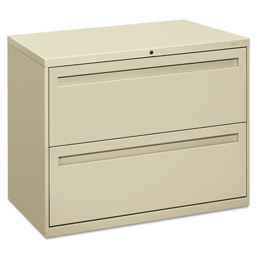 Putty Steel 2-Drawer Lockable Lateral Filing Cabinet