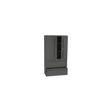 HON 785LSS 700 Series Lateral File w/ Storage Cabinet, 36.00" Width x 19.25" Depth, Charcoal