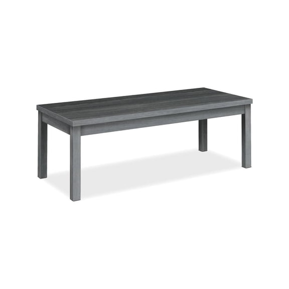 HON 80000 Series Coffee Table 48" x 20" x 16" x 1.1" - Square Edge - Material: Thermofused Laminate (TFL), Particleboard - Finish: Sterling Ash Laminate