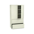 thumbnail image 1 of HON 800 Series Wide Lateral File with Storage Cabinet - 36" Width x 19.25" Depth x 67" Height - Letter/Legal/A4 - 2 Drawers - 3 Shelves -, 1 of 8