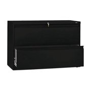 HON 800 Series Two-Drawer Lateral File 42w x 19-1/4d x 28-3/8h Black 892LP
