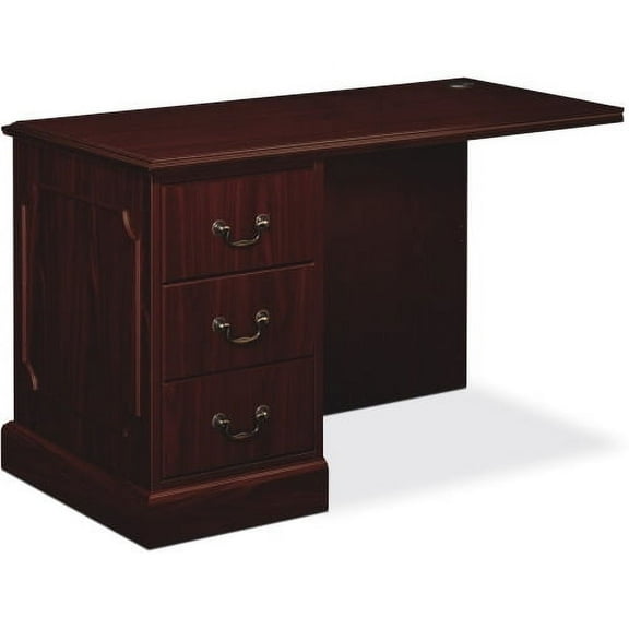 HON 94000 Series Left Return, 48"W - 2-Drawer 48" x 24" x 29.5" x 1.1" - 2 x Box Drawer(s), File Drawer(s) - Single Pedestal on Left Side - Traditional Edge - Material: Wood, Particleboard - Finish: L