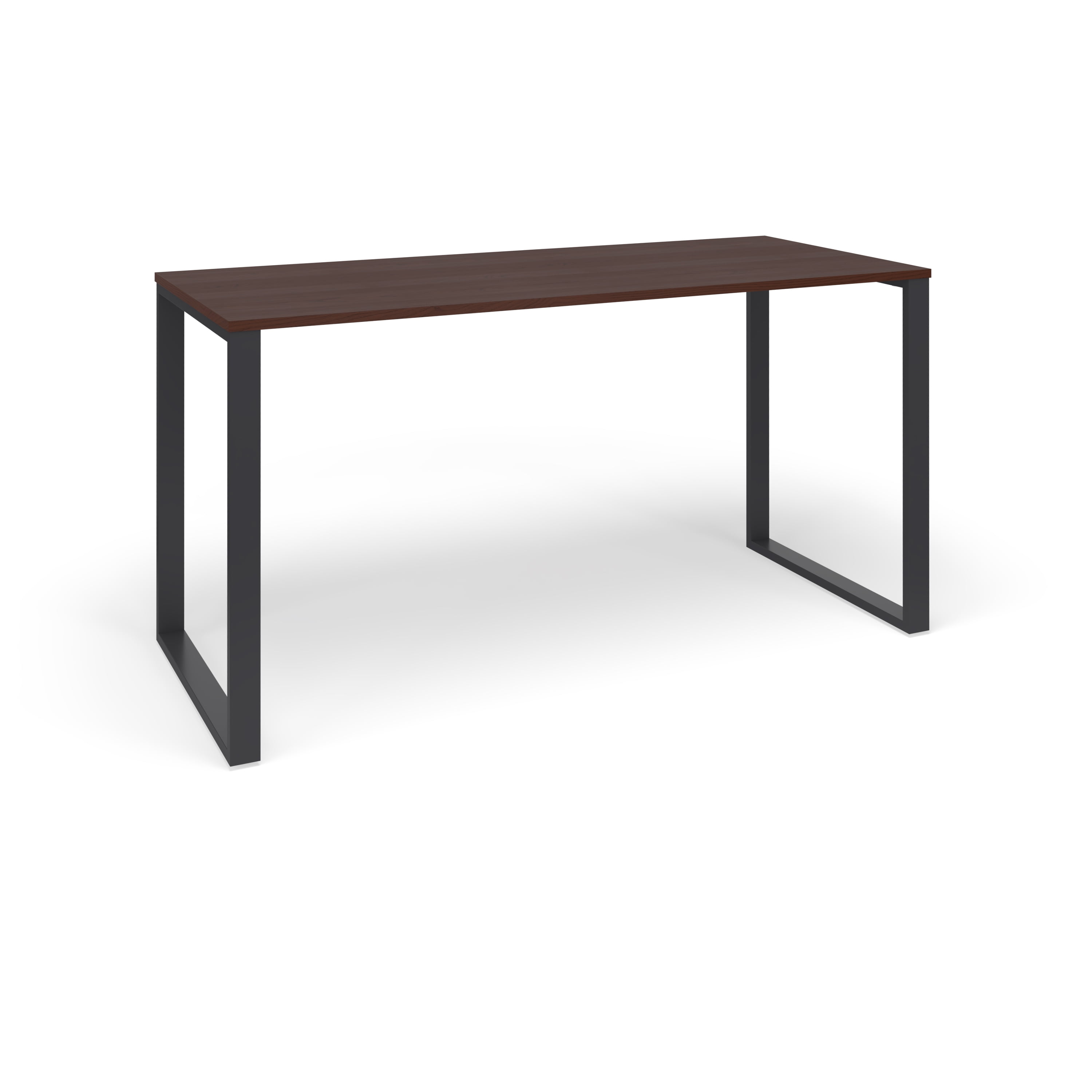 HON Basyx 55” Commercial-Grade Executive Desk, in Charcoal/Walnut (BSX55MOLCMW)