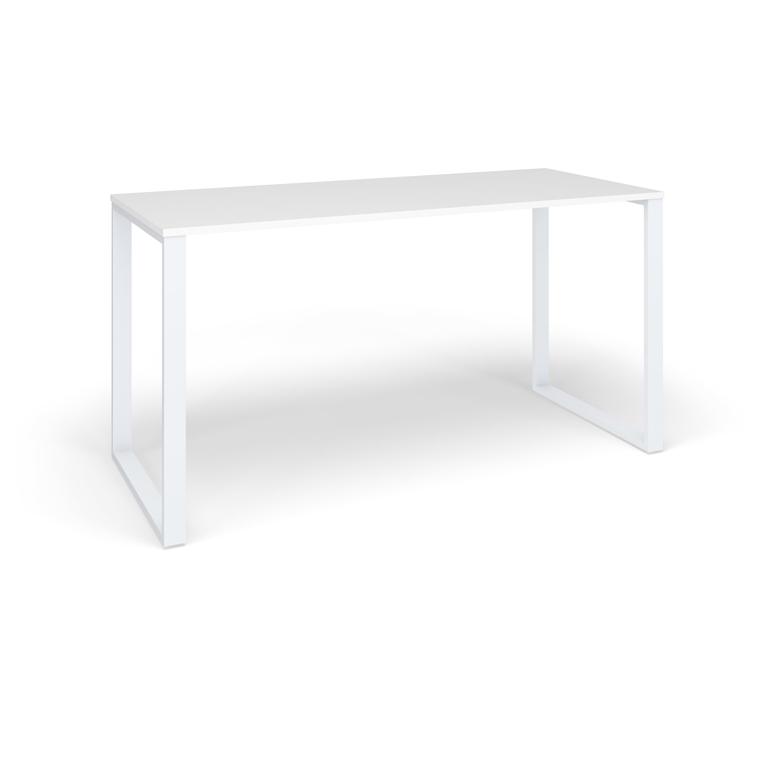 HON Basyx 55” Commercial-Grade Executive Desk, in White/White (BSX55MOLWWH)