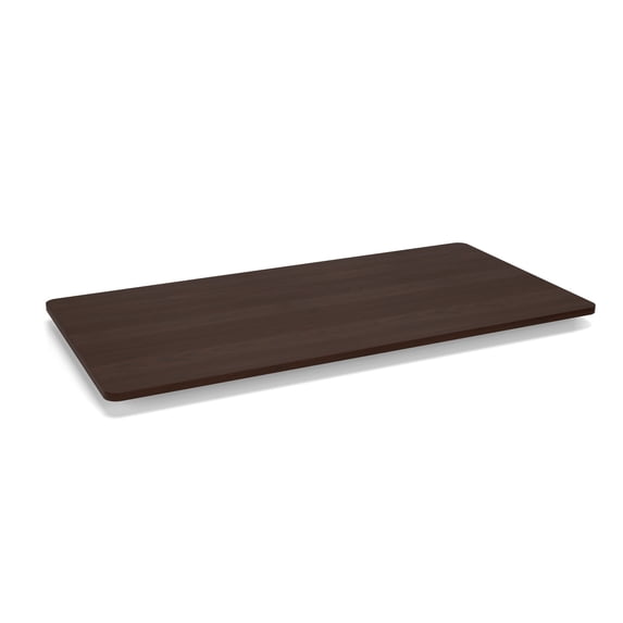 HON Basyx Commercial-Grade 48" Wide Table Top ONLY for Height Adjustable Desk Base, in Walnut (BSXW2448MW)