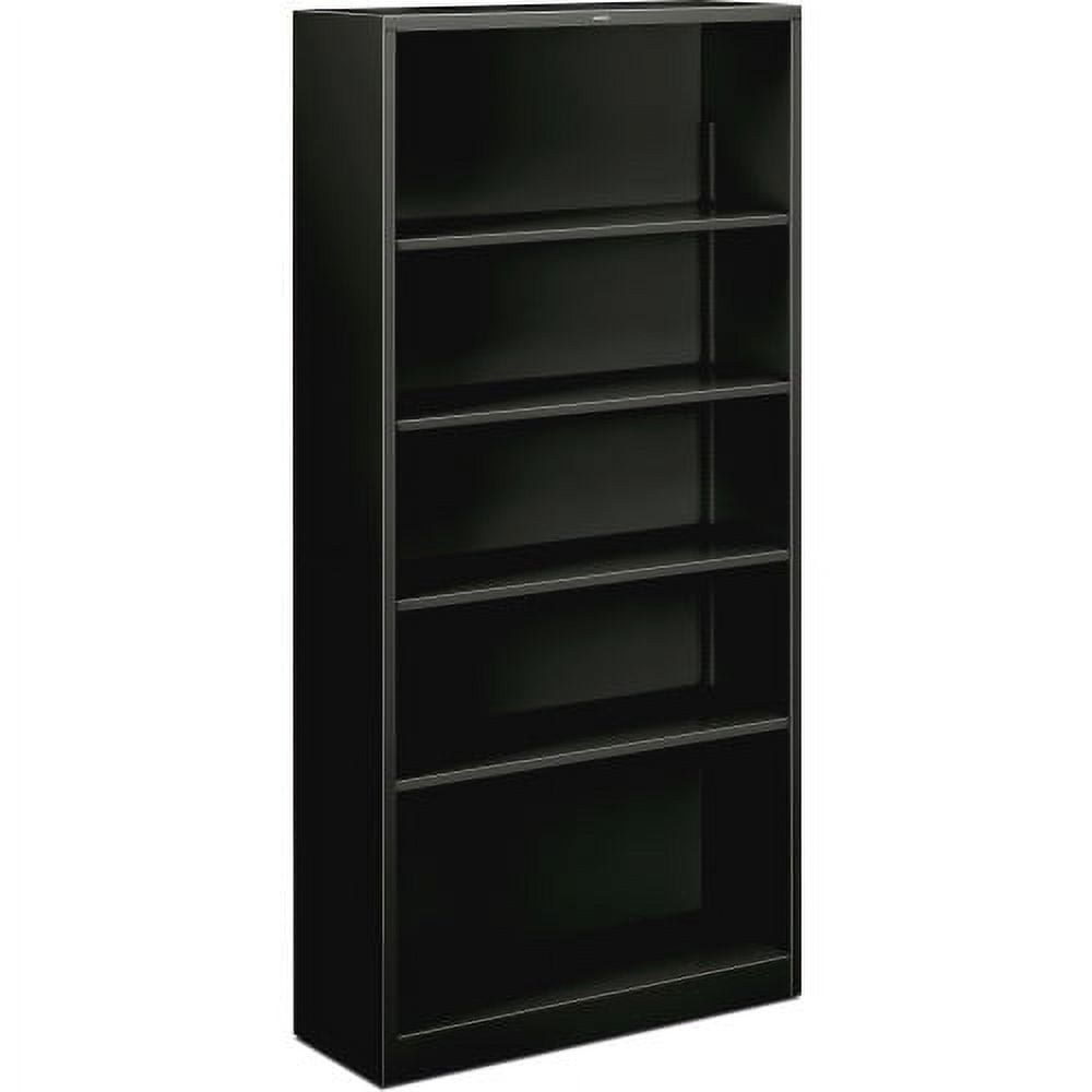 Astral Adjustable Black Steel 5-Shelf Bookcase 71"