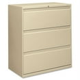 thumbnail image 1 of HON Brigade 800 Series 3-Drawer Lateral 36" x 18" x 39.1" - 3 x Drawer(s) for File - A4, Legal, Letter - Lateral - Interlocking, Durable, Label Holder, Leveling Glide, Recessed Handle, Ball-Bearing su, 1 of 5