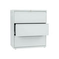 thumbnail image 1 of HON Brigade 800 Series 3-Drawer Lateral 42" x 18" x 39.1" - 3 x Drawer(s) for File - A4, Legal, Letter - Lateral - Interlocking, Durable, Label Holder, Leveling Glide, Recessed Handle, Ball-bearing Su, 1 of 3