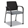 thumbnail image 1 of Ignition Series Mesh Back Mobile Stacking Chair, Fabric Seat, 25 x 21.75 x 33.5, Basalt/Black, Ships in 7-10 Business Days, 1 of 1