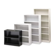HON Company 2 Shelf Metal Bookcase- 34-.50in.Wx12-.63in.Dx29in.H- Black