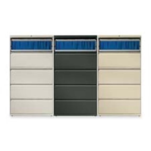 HON Company HON895LL 5-Drawer Lateral File- W-Lock- 42in.x19-.25in.x67in.- Putty