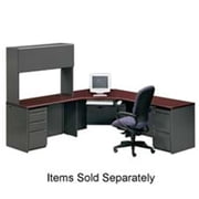 HON Company HON38293RNS Right Pedestal Desk- 72in.x36in.x29-.50in.- Mahogany-Charcoal