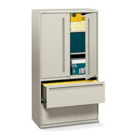 HON Company HON795LSQ 2-Drawer Lateral File- Storage Case- 42in.x19-.25in.x67in.- Gray