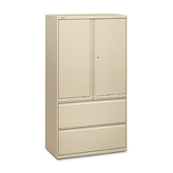 HON Company HON895LSL Lateral File- w- Storage- 42in.x19-.25in.x67in.- Putty