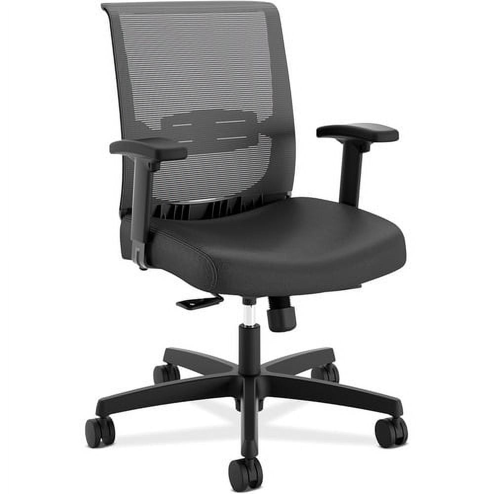 Black Mesh Adjustable Swivel Task Office Chair