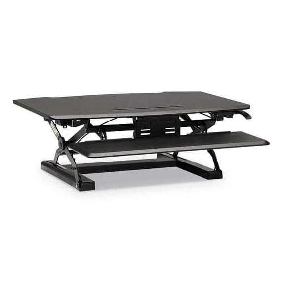 HON Coordinate Desktop Riser with Keyboard Tray , Black