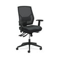 thumbnail image 1 of HON Crio High-Back Task Chair | Mesh Back | Adjustable Arms | Asynchronous Control | Adjustable Lumbar | Black Leather, 1 of 3