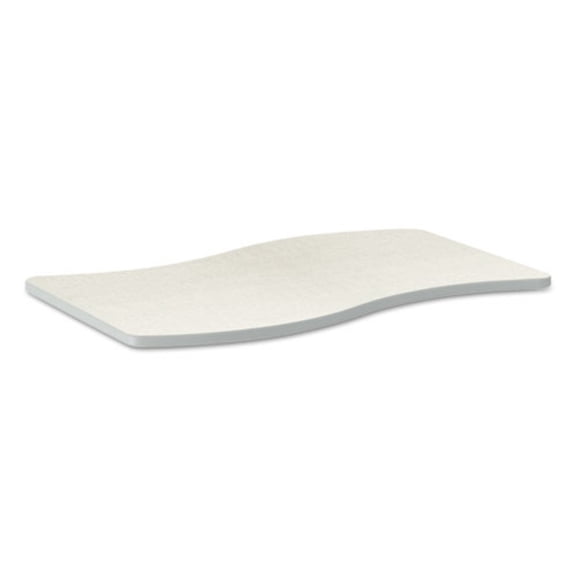 Hon Company Build Ribbon Shape Table Top, 54w X 30d, Silver Mesh