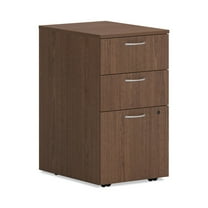 HON HLPLPMBBF.LSE1 15 in. x 20 in. x 28 in. 3-Drawers Left or Right Mod Mobile Pedestal - Legal/Letter, Sepia Walnut