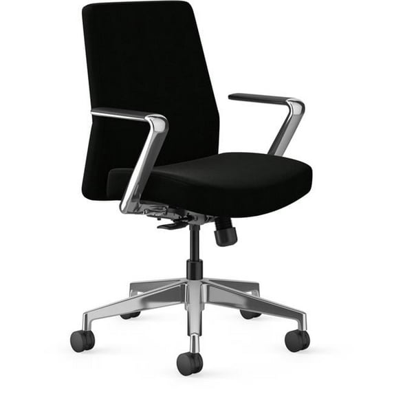 HON HONCMUY0W40SLP Cofi Mid Back Managerial Chair, Black