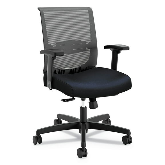 Convergence Synchro-Tilt Mid-Back 275 lbs. Capacity Task Chair - Navy/Black