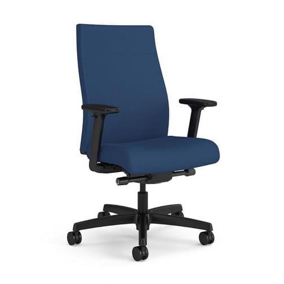 HON HONI2U2ASX04NTK Ignition 2.0 Upholstered Mid-Back Task Chair, Blue & Black
