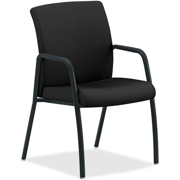 The HON HONIG107CU10 Multi-Purpose 4 Leg Guest Chair, Black