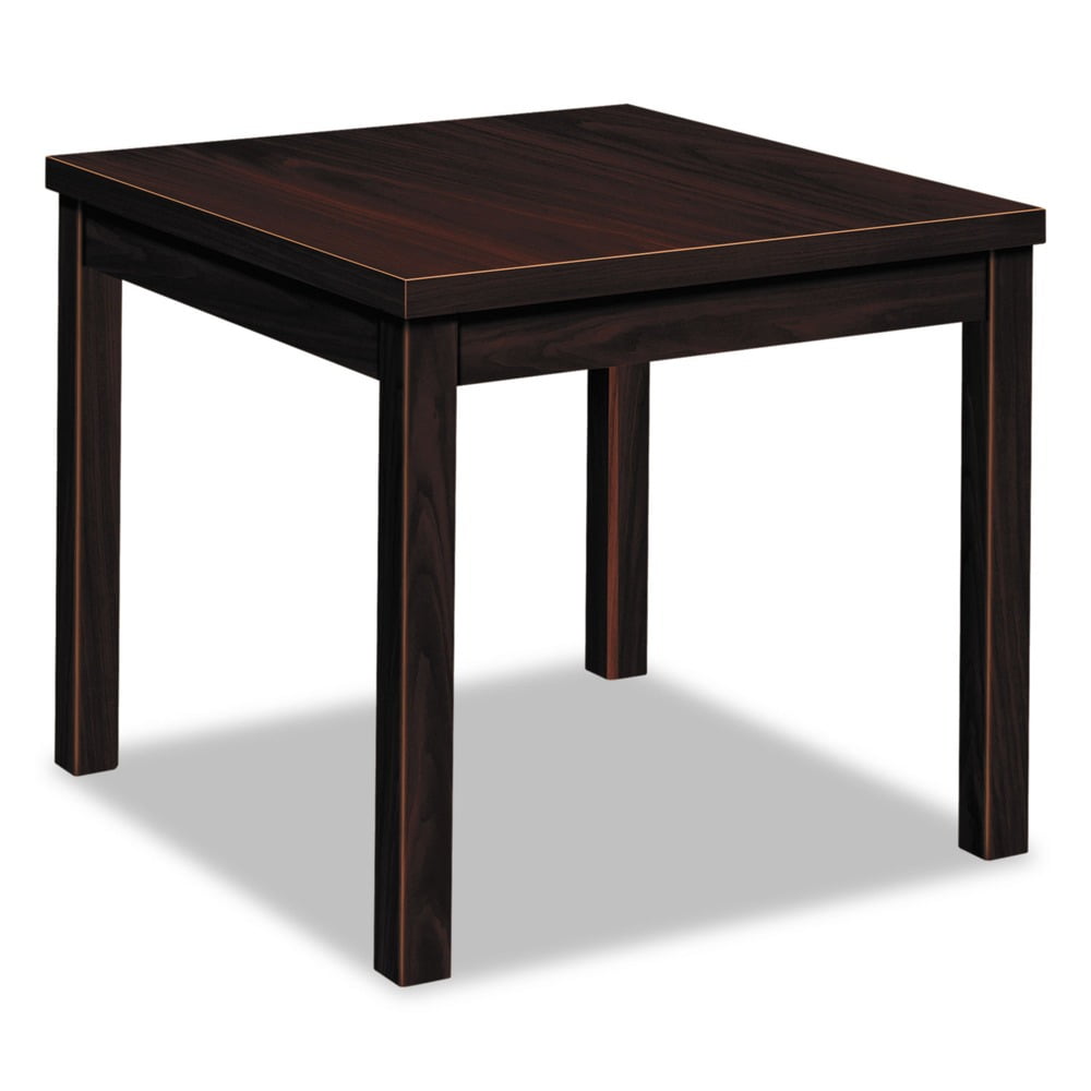 Mahogany Thermal-Fused Laminate Square End Table