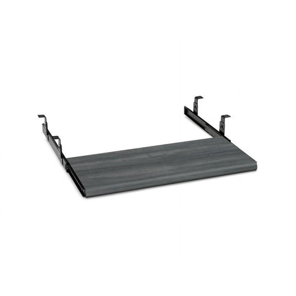 HON Laminate Keyboard Platform - 10" Height x 21.5" Width x 1.1" Depth - Gray - 1