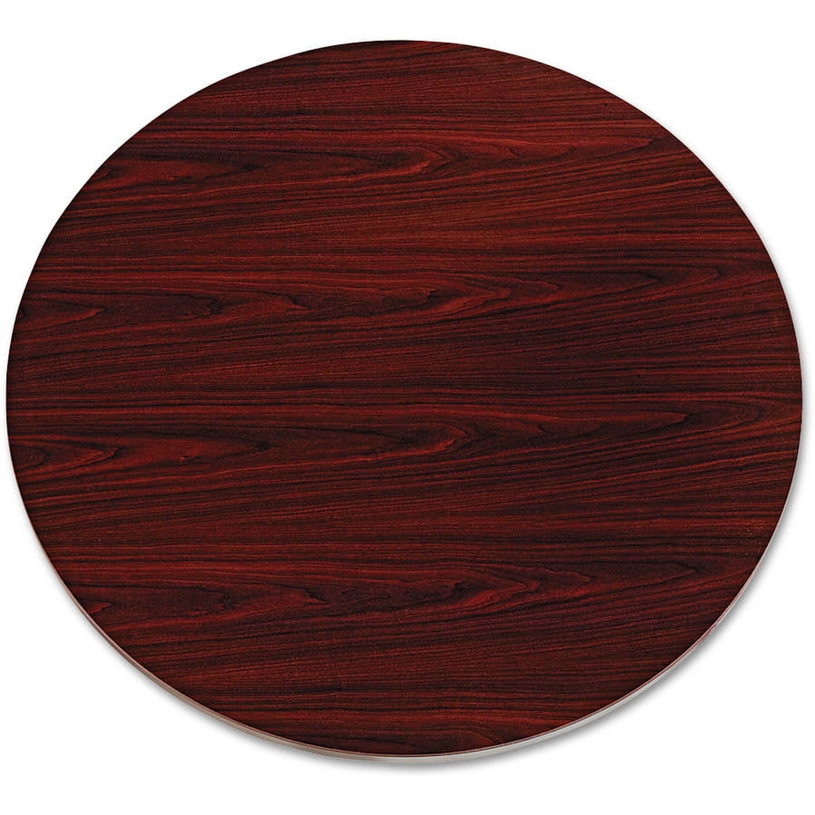 HON Laminate Round Table Top, Mahogany, 42" or 48" Diameter