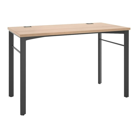 Basyx by HON Manage Series Wheat/Ash Desk Table