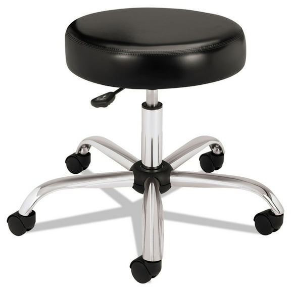 HON Medical Stool - Vinyl Backless Exam Stool, Black (HMTS01)