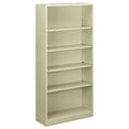 thumbnail image 1 of HON Metal Bookcase, Five-Shelf, 34-1/2w x 12-5/8d x 71h, Putty, 1 of 2