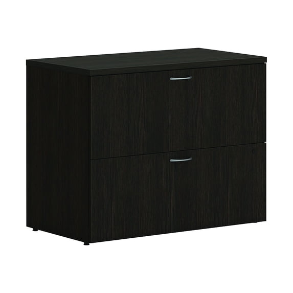 HON Mod 2-Drawer Lateral File Cabinet Locking Letter/Legal Java Oak36" LLF3620L2LJ1