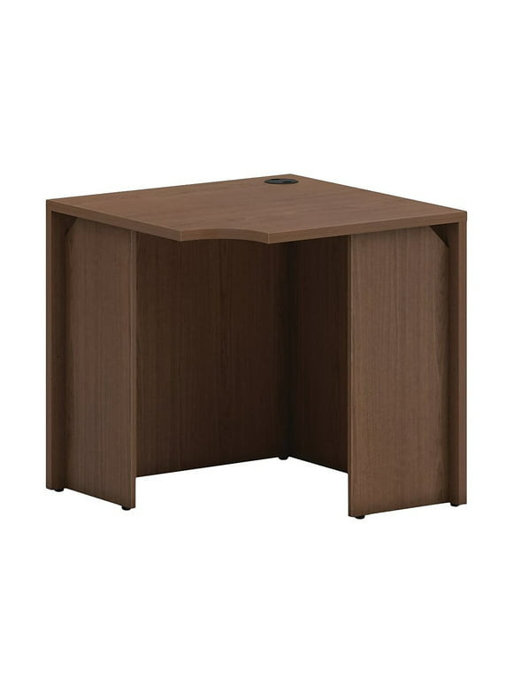 HON Mod 30" Corner Desk Shell Sepia Walnut LCS30LE1