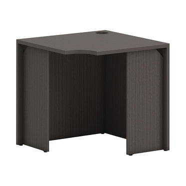 HON Mod 30" Corner Desk Shell Slate Teak LCS30LS1