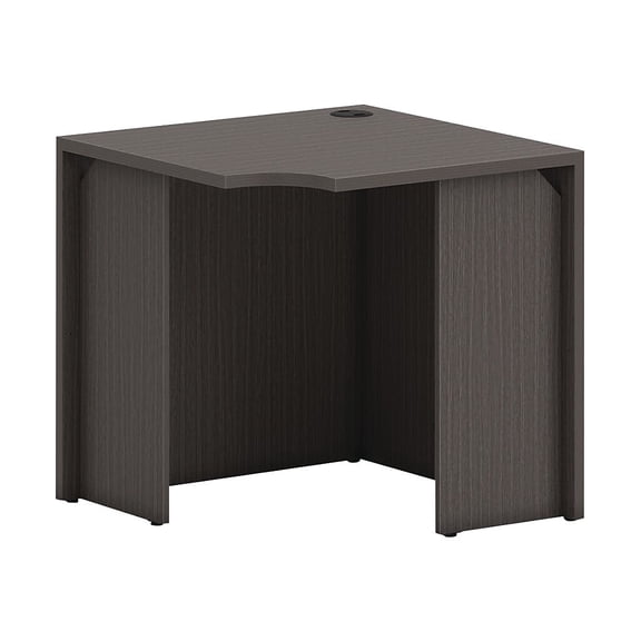 HON Mod 30" Corner Desk Shell Slate Teak LCS30LS1