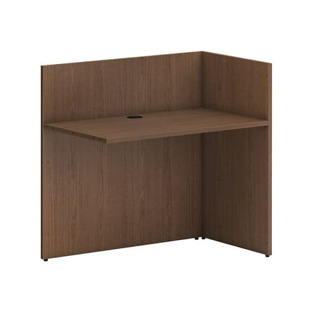HON Mod 42" Reception Return Shell Desk Sepia Walnut PLRRS4225LE1